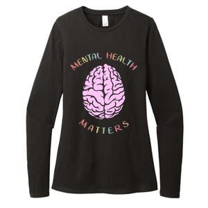 Mental Health Matters Brain Womens CVC Long Sleeve Shirt