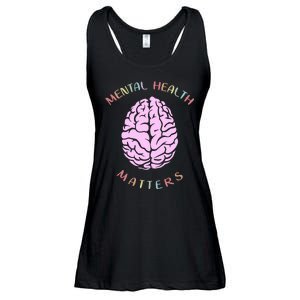 Mental Health Matters Brain Ladies Essential Flowy Tank