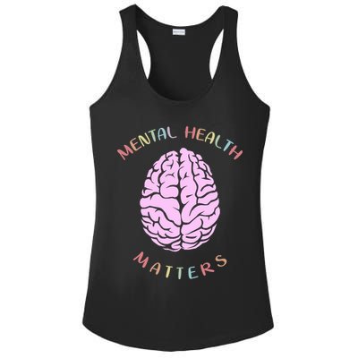 Mental Health Matters Brain Ladies PosiCharge Competitor Racerback Tank
