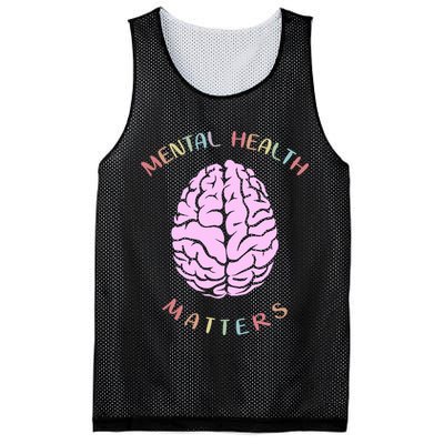 Mental Health Matters Brain Mesh Reversible Basketball Jersey Tank