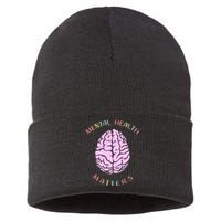 Mental Health Matters Brain Sustainable Knit Beanie