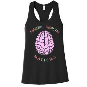 Mental Health Matters Brain Women's Racerback Tank