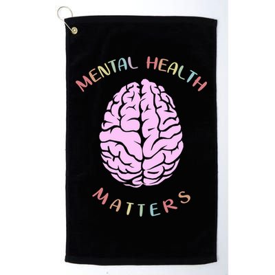 Mental Health Matters Brain Golf Towel