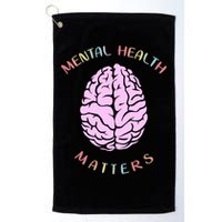 Mental Health Matters Brain Golf Towel