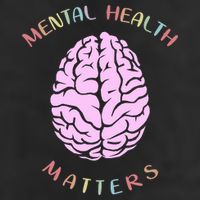 Mental Health Matters Brain Golf Towel