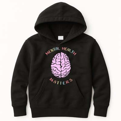 Mental Health Matters Brain Kids Hoodie