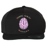 Mental Health Matters Brain Wool Snapback Cap