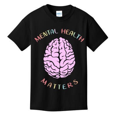 Mental Health Matters Brain Kids T-Shirt