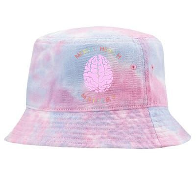 Mental Health Matters Brain Tie-Dyed Bucket Hat