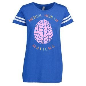 Mental Health Matters Brain Enza Ladies Jersey Football T-Shirt