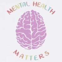 Mental Health Matters Brain Garment-Dyed Sweatshirt