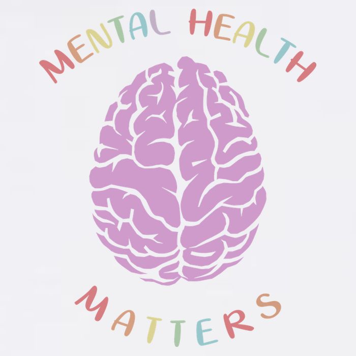 Mental Health Matters Brain Garment-Dyed Sweatshirt