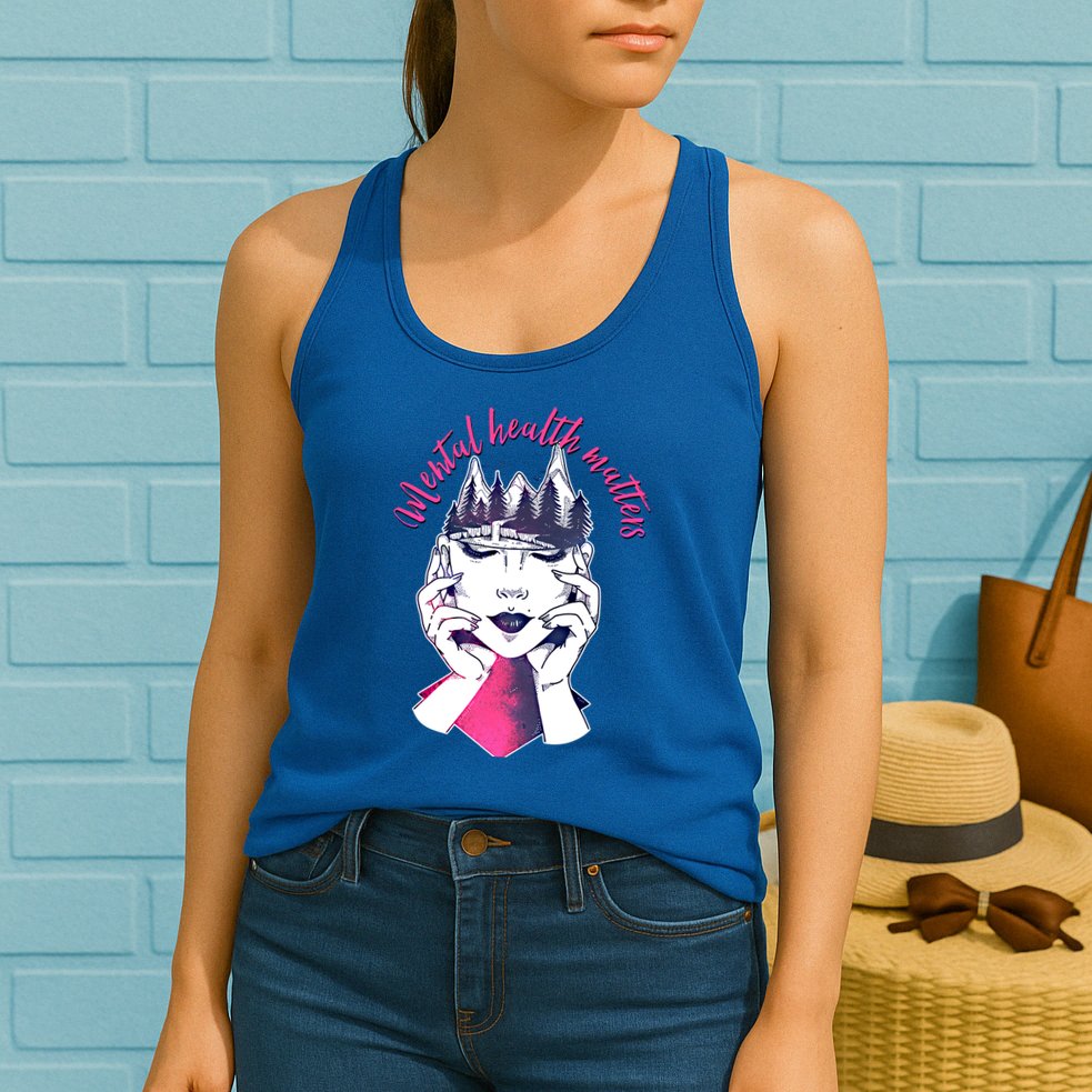 Mental Health Matters S Care Positivity Natural Forest Cute Gift Womens Tank Top
