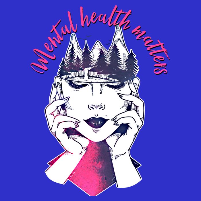 Mental Health Matters S Care Positivity Natural Forest Cute Gift Womens T-Shirt