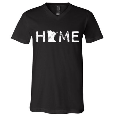 Minnesota Home Mn State Pride V-Neck T-Shirt