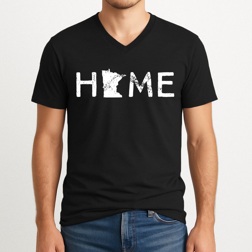 Minnesota Home Mn State Pride V-Neck T-Shirt
