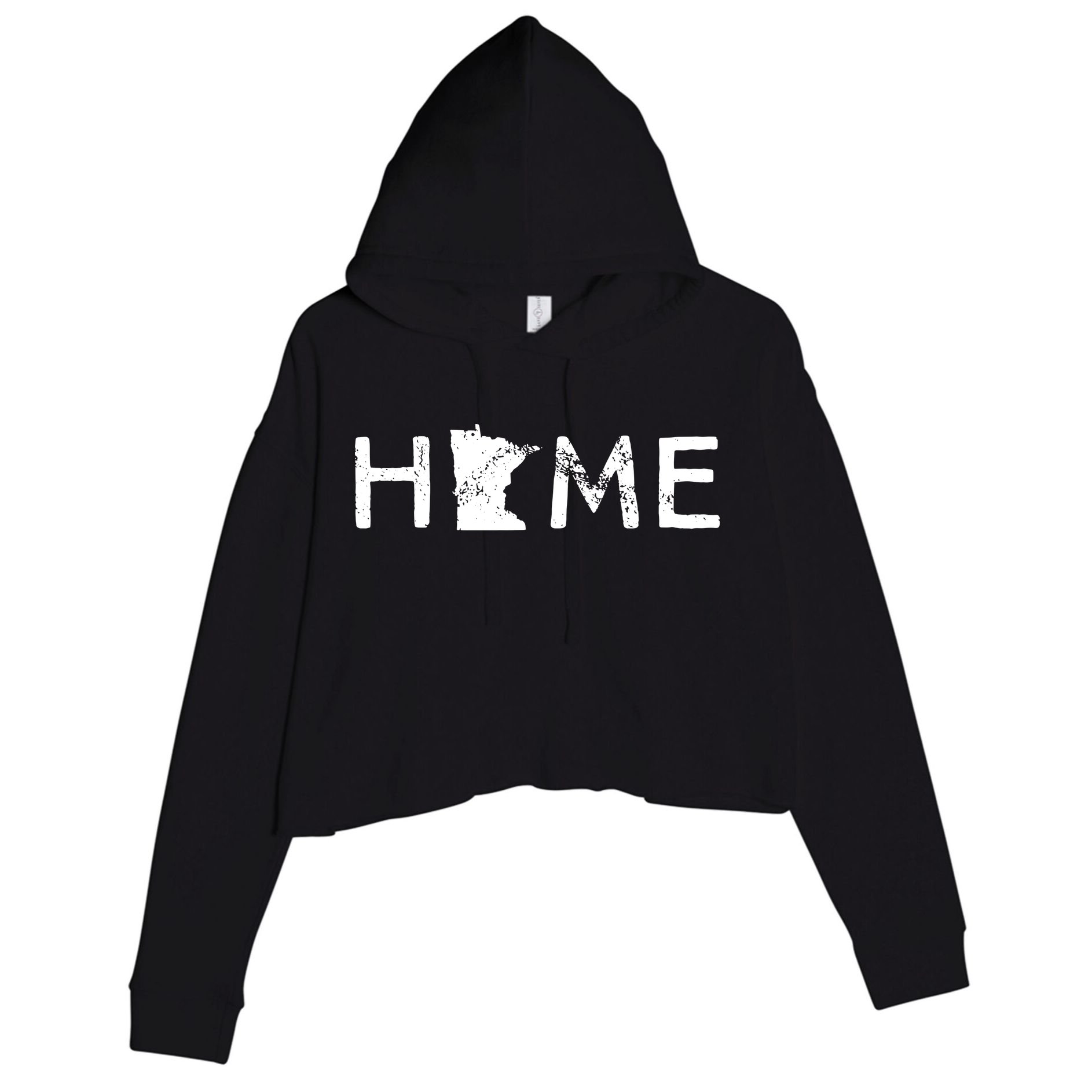 Minnesota Home Mn State Pride Crop Fleece Hoodie