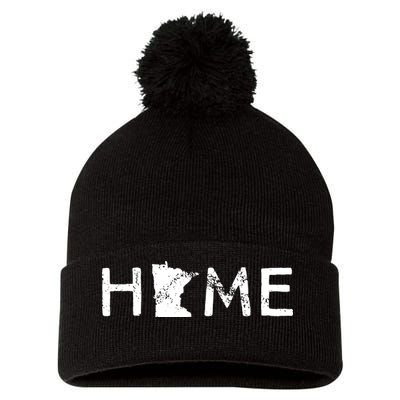 Minnesota Home Mn State Pride Pom Pom 12in Knit Beanie