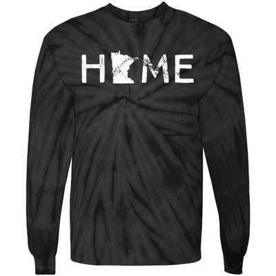 Minnesota Home Mn State Pride Tie-Dye Long Sleeve Shirt