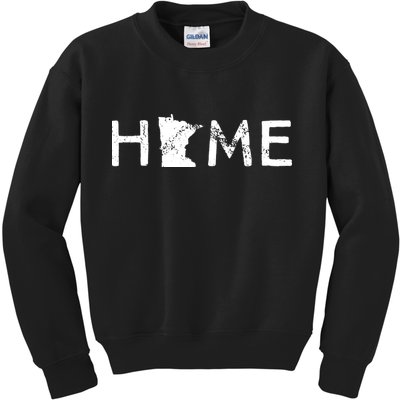 Minnesota Home Mn State Pride Kids Sweatshirt