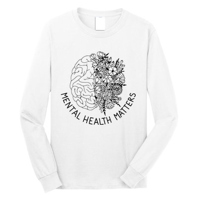 Mental Health Matters Human Brain Illness Awareness Long Sleeve Shirt