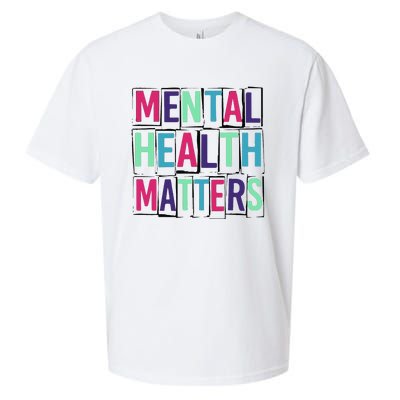 Mental Health Matters Mental Health Day Sueded Cloud Jersey T-Shirt