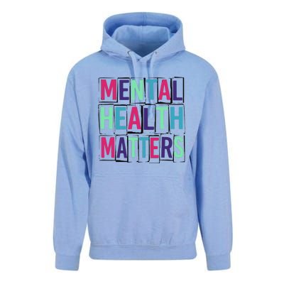 Mental Health Matters Mental Health Day Unisex Surf Hoodie