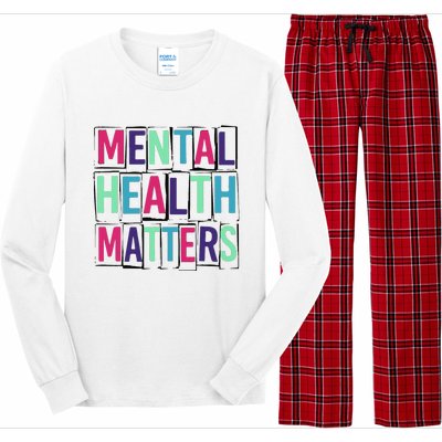 Mental Health Matters Mental Health Day Long Sleeve Pajama Set