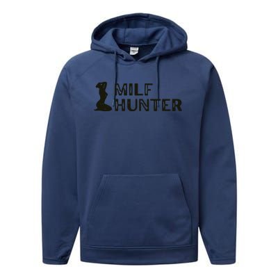 Milf Hunter Performance Fleece Hoodie