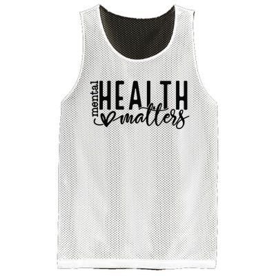 Mental Health Matters Retro Human Brain Illness Awareness Mesh Reversible Basketball Jersey Tank