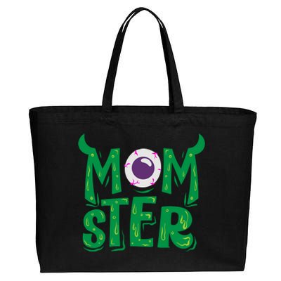 Momster Halloween Mom Cotton Canvas Jumbo Tote