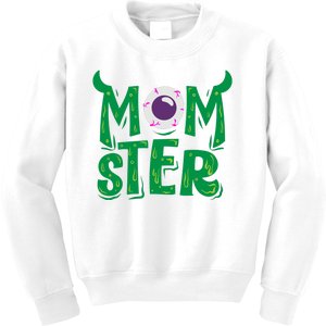 Momster Halloween Mom Kids Sweatshirt