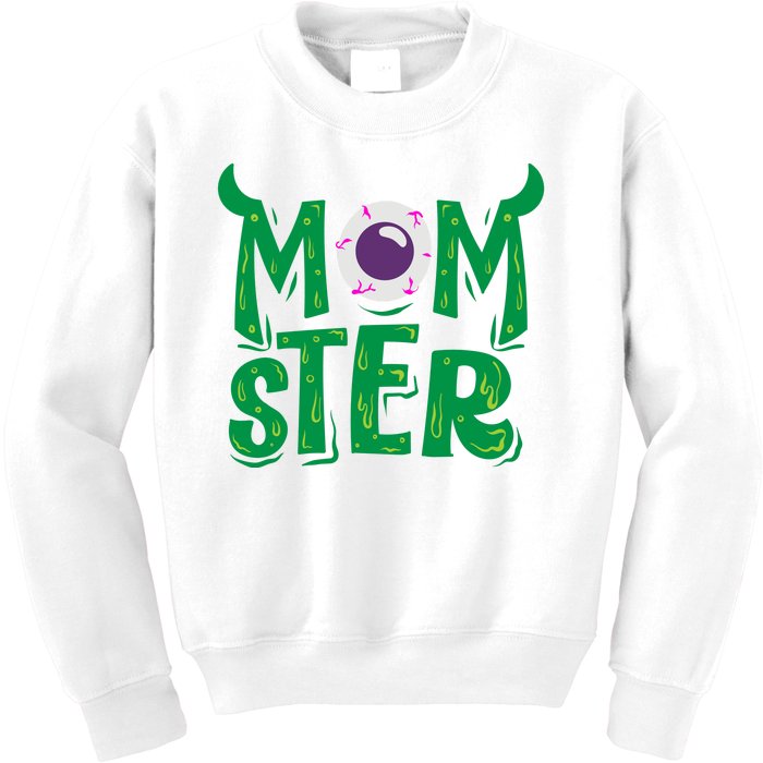 Momster Halloween Mom Kids Sweatshirt