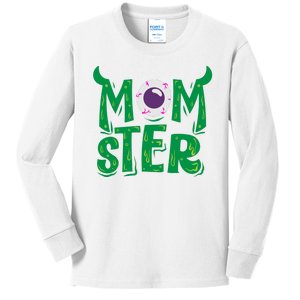 Momster Halloween Mom Kids Long Sleeve Shirt