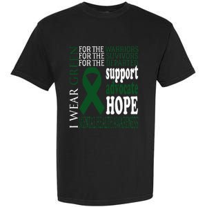 Mental Health Matters Green Ribbon Mental Health Awareness Garment-Dyed Heavyweight T-Shirt