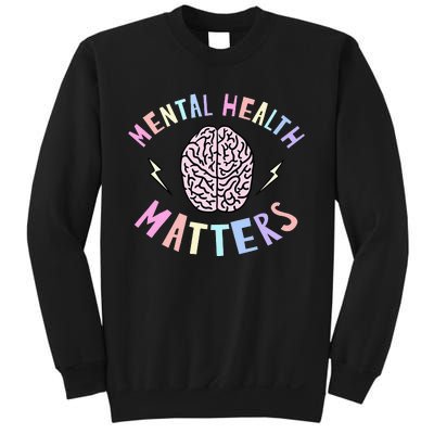 Mental Health Matters Awareness Brain Flash Sweatshirt