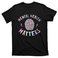 Mental Health Matters Awareness Brain Flash T-Shirt