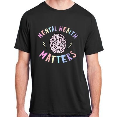 Mental Health Matters Awareness Brain Flash Adult ChromaSoft Performance T-Shirt