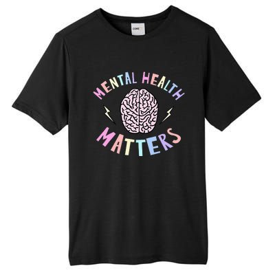 Mental Health Matters Awareness Brain Flash Tall Fusion ChromaSoft Performance T-Shirt