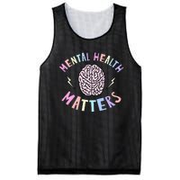 Mental Health Matters Awareness Brain Flash Mesh Reversible Basketball Jersey Tank