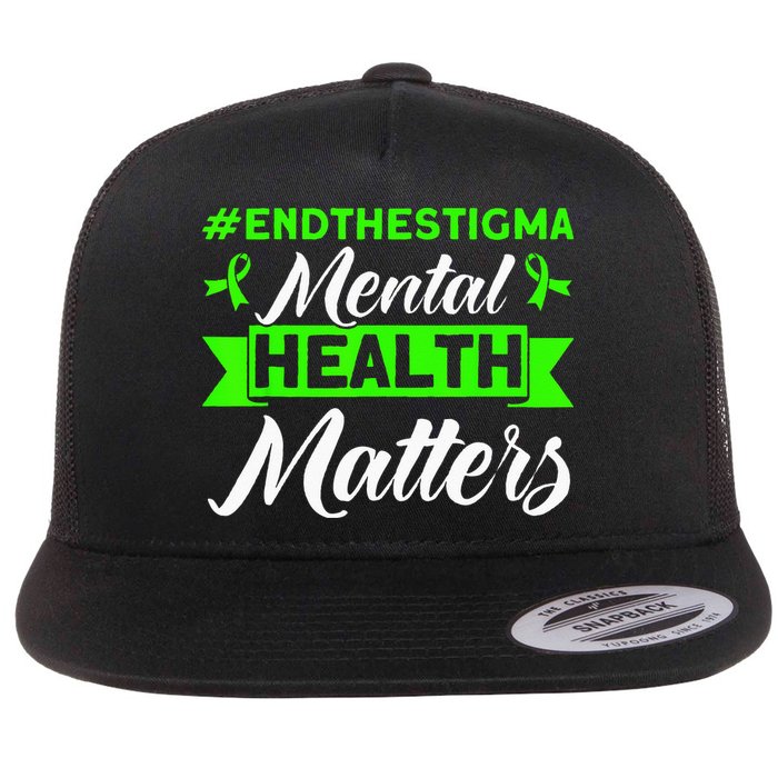 Mental Health Mental Health Matters Mental Health Awareness Flat Bill Trucker Hat