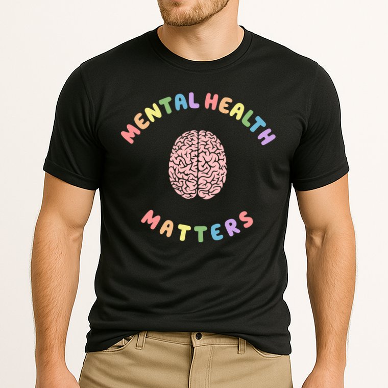 Mental Health Matters Rainbow Brain Awareness Performance Shirt