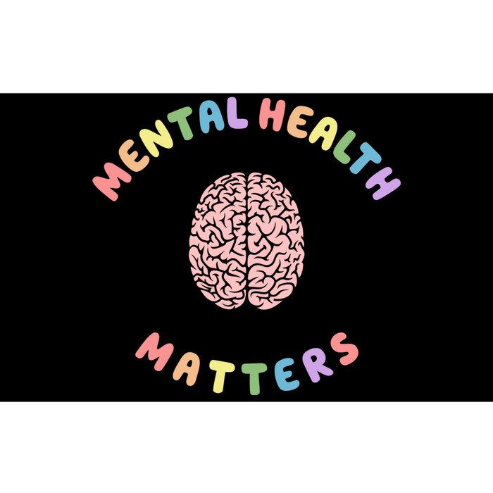 Mental Health Matters Rainbow Brain Awareness Bumper Sticker