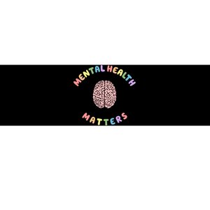 Mental Health Matters Rainbow Brain Awareness Bumper Sticker