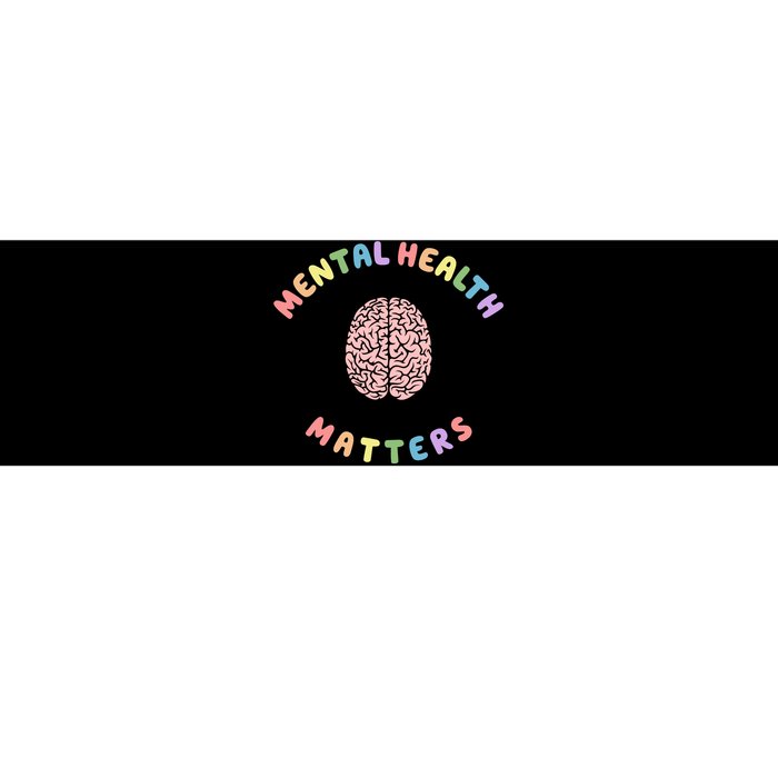 Mental Health Matters Rainbow Brain Awareness Bumper Sticker