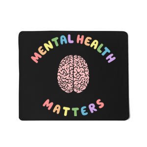 Mental Health Matters Rainbow Brain Awareness Mousepad