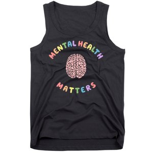 Mental Health Matters Rainbow Brain Awareness Tank Top