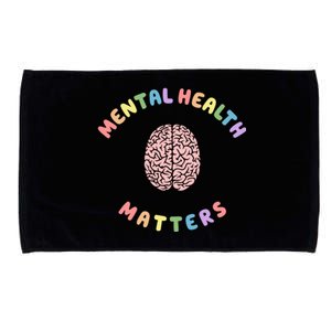 Mental Health Matters Rainbow Brain Awareness Microfiber Hand Towel