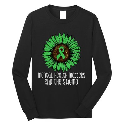 Mental Health Matters End The Stigma Awareness Motivational Long Sleeve Shirt