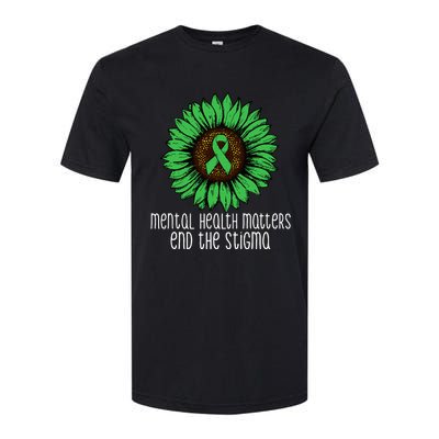 Mental Health Matters End The Stigma Awareness Motivational Softstyle® CVC T-Shirt